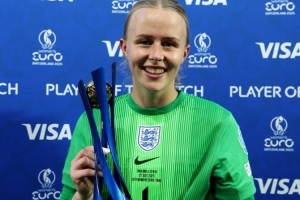 英女足门将：欧洲杯决赛点球大战我把西班牙门将的小抄水壶扔了