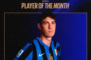 5场4胜1平+2零封保持不败！巴斯托尼被评为国米3月最佳球员