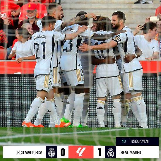 华体会官网-【西甲】楚阿梅尼远射一剑封喉，皇马客场1比0马洛卡